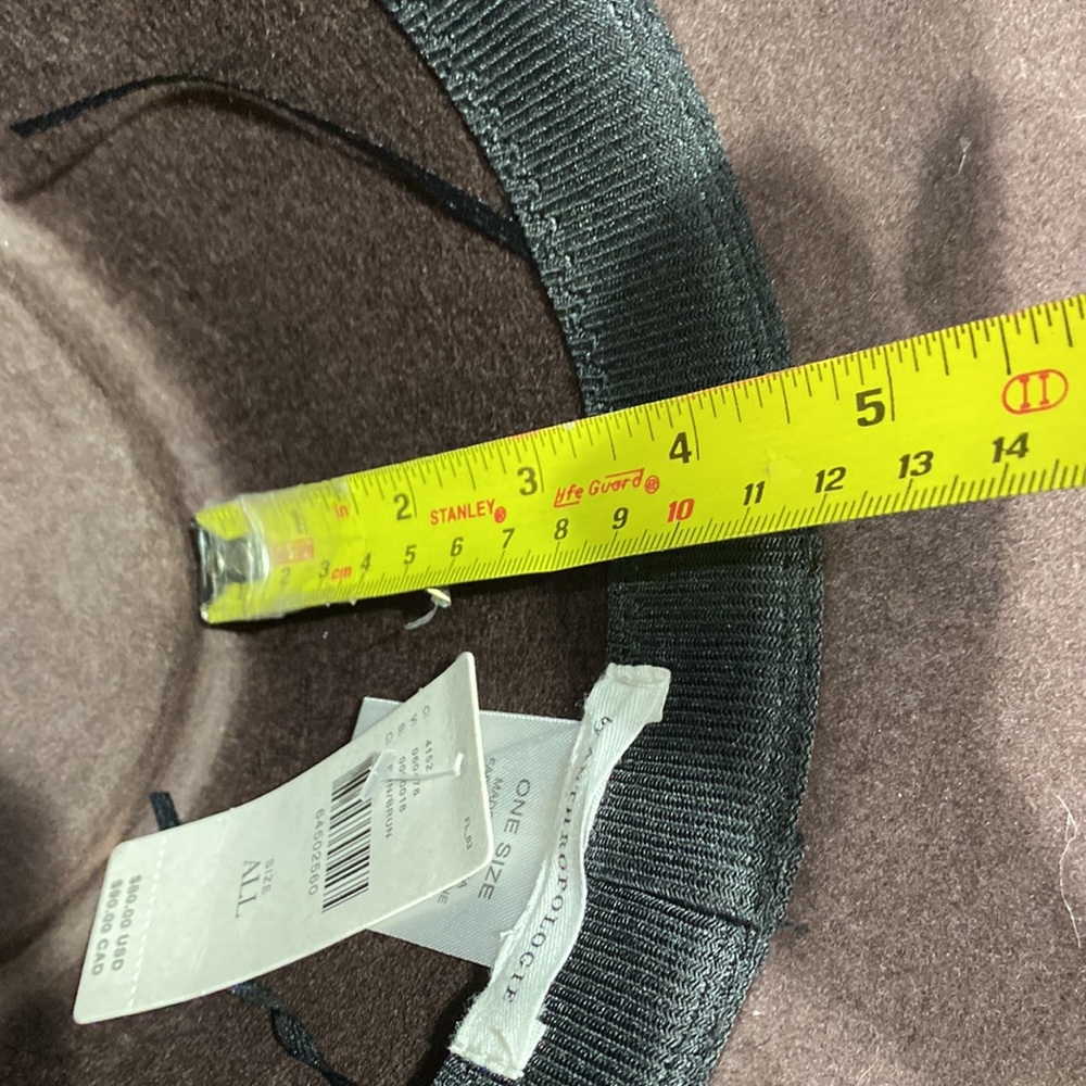 Anthropologie Black Wide-Brim Hat - Picture 5 of 12